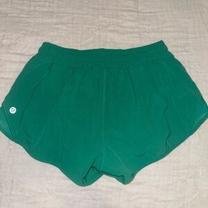 Lululemon Green Hotty Hot Shorts